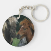 Miniatuurpaarden die sleutelhanger (Achterkant)