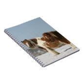 Miniatuurpaarden in de sneeuw notitieboek (Rechterzijde)