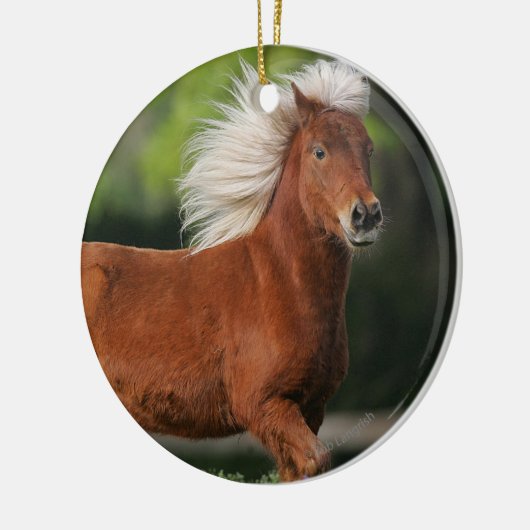 Miniatuurpaarden, stand keramisch ornament (Links)