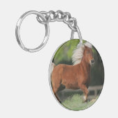 Miniatuurpaarden, stand sleutelhanger (Voorkant Links)