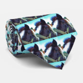 miniatuurpaardengezicht dichtbij stropdas (Opgerold)