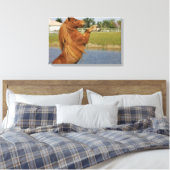 Miniatuurpaardenhouderij Canvas Afdruk (Insitu (Slaapkamer))