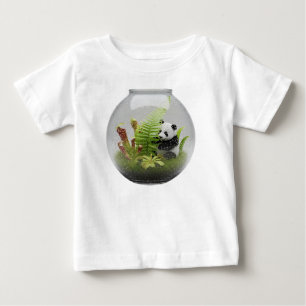 Miniatuurpanda in Exotisch Plantenterrarium
