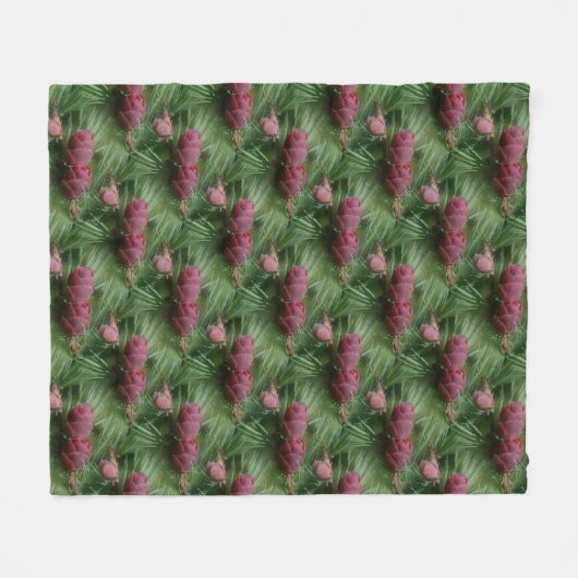 Miniatuurpine bevat Natuur patroon Fleece Deken (Voorkant (Horizontaal))