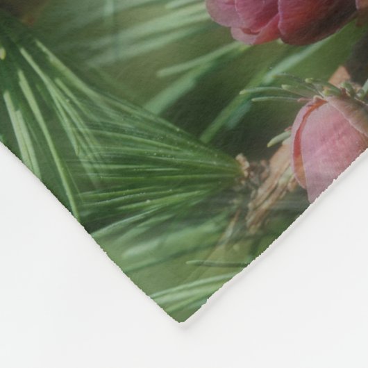 Miniatuurpine bevat Natuur patroon Fleece Deken (Hoek)