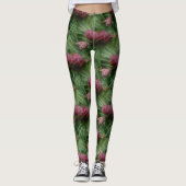 Miniatuurpine bevat Natuur patroon Leggings (Voorkant)