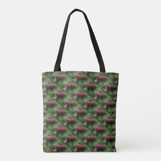 Miniatuurpine bevat Natuur patroon Tote Bag (Achterkant)