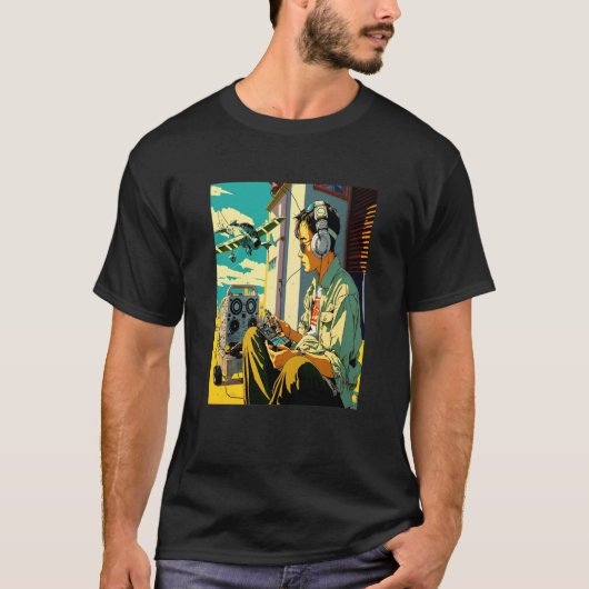 Miniatuurplatenkoeler-radiogestuurde centrales t-shirt (Voorkant)