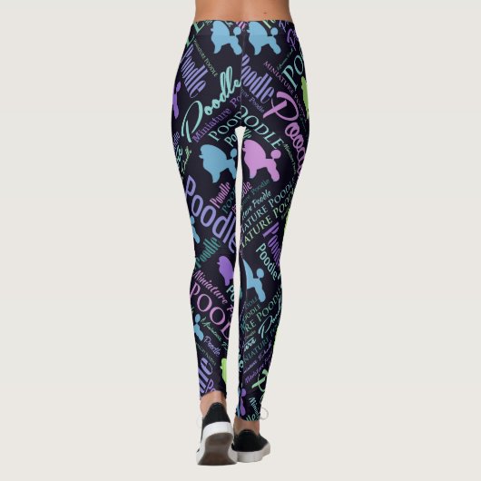Miniatuurpoolkunst Leggings (Achterkant)