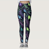Miniatuurpoolkunst Leggings (Voorkant)