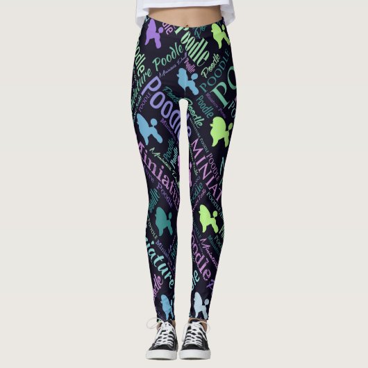 Miniatuurpoolkunst Leggings (Voorkant)