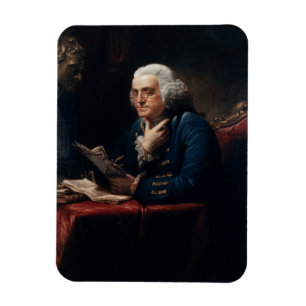 Miniatuurportret, Benjamin Franklin Founding Fathe Magneet