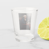 Miniatuurportret, Benjamin Franklin Founding Fathe Shot Glas (Achterkant)