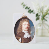 Miniatuurportret van een onbekend Man, 1659 Briefkaart (Staand voorkant)