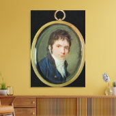 Miniatuurportret van Ludwig van Beethoven , 1802 Canvas Afdruk (Insitu (Woonkamer))