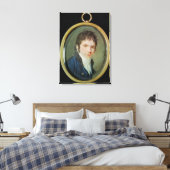 Miniatuurportret van Ludwig van Beethoven , 1802 Canvas Afdruk (Insitu (Slaapkamer))