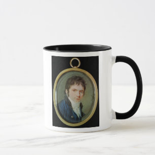 Miniatuurportret van Ludwig van Beethoven , 1802 Mok