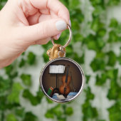Miniatuurscène voor Cello & Music-standaard Sleutelhanger (Hand)