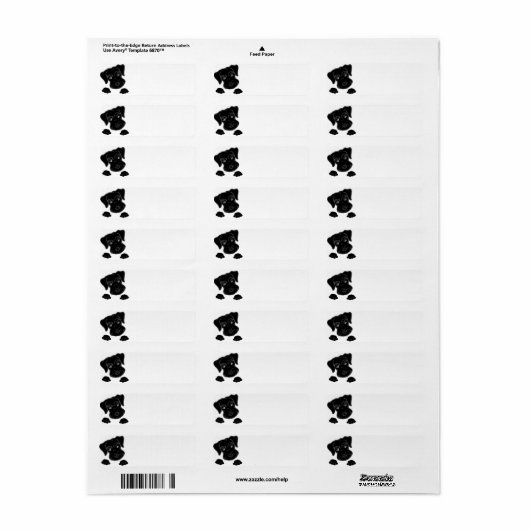 miniatuurschnauzer etiket (Full Sheet)