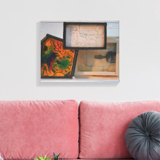 Miniatuurstartpagina voor schilders K7 1986 gemeng Canvas Afdruk (Insitu (Woonkamer))