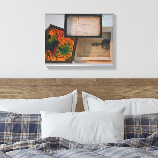 Miniatuurstartpagina voor schilders K7 1986 gemeng Canvas Afdruk (Insitu (Slaapkamer))