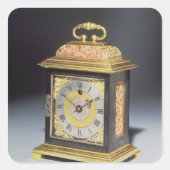 Miniatuursteunklok Vierkante Sticker (Voorkant)