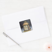 Miniatuursteunklok Vierkante Sticker (Envelop)