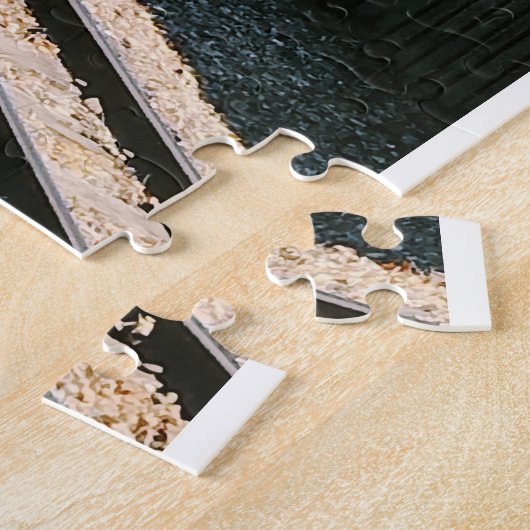 Miniatuurstoomtrein RHD Legpuzzel (Zijkant)