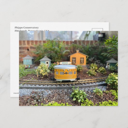 miniatuurtrolley briefkaart (Voorkant / Achterkant)