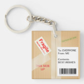 Miniatuurvak Verzenddoos Filmtekst Sleutelhanger (Voorkant)