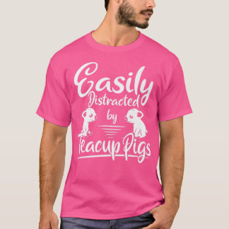 Miniatuurvarkens Gemakkelijk afgescheiden trekvark T-shirt