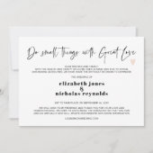 Minibetrouwkaartje Aankondiging (Voorkant)