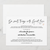 Minibetrouwkaartje Aankondiging (Voorkant / Achterkant)