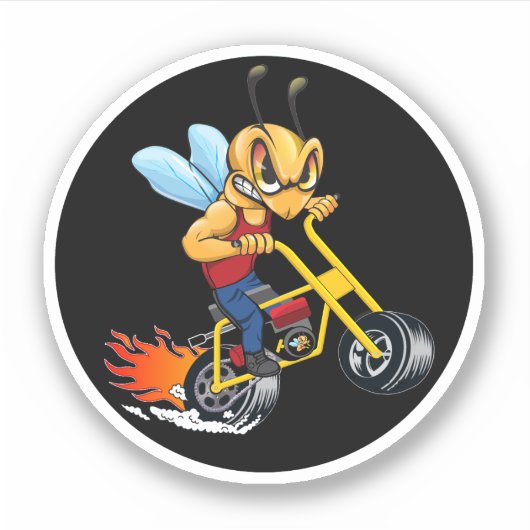 Minibike Newbee Pull Start Sticker (Voorkant)