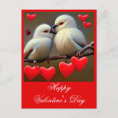Minibirds valentijnsdag briefkaart (Voorkant)