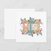 minibloem kaart (Voorkant / Achterkant)