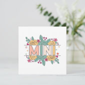 minibloem kaart (Staand voorkant)