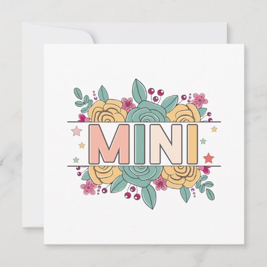 minibloem kaart (Voorkant)
