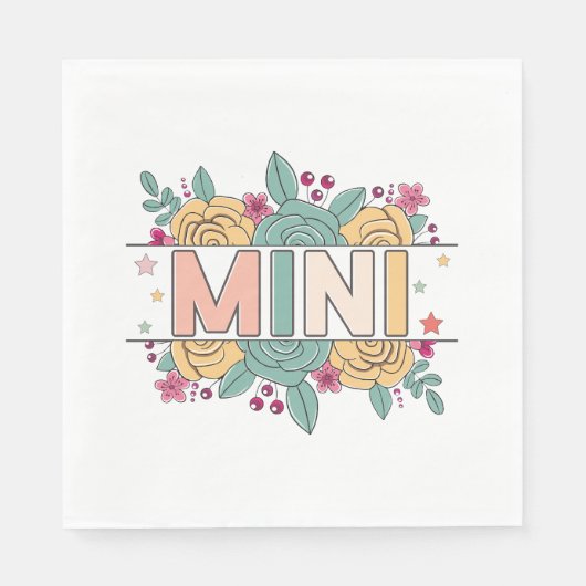 minibloem servet (Voorkant)
