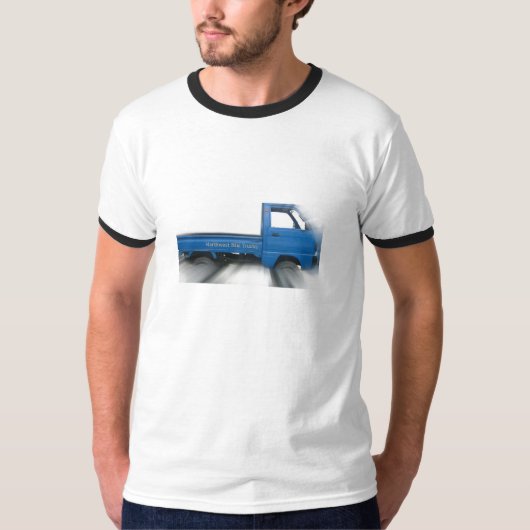 minibusblauw t-shirt (Voorkant)