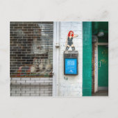 Minicab graffiti-meisje briefkaart (Voorkant)