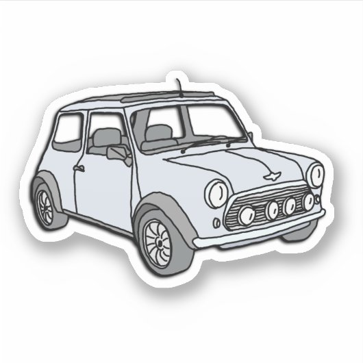 Minicar Sticker (Voorkant)