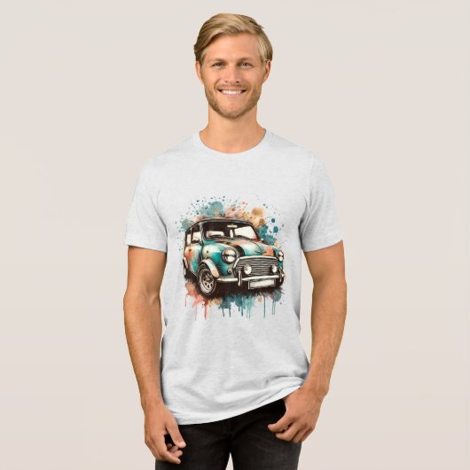 Minicar Tri-Blend Shirt (Voorkant volledig)