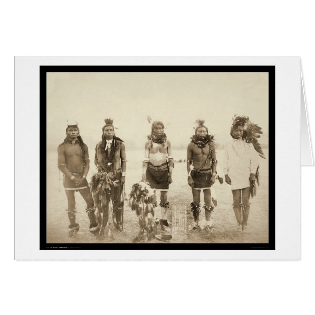 Miniconjou Indian Grass Dancers SD 1890 (Voorkant Horizontaal)