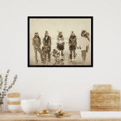 Miniconjou Indian Grass Dancers SD 1890 Poster (Keuken)