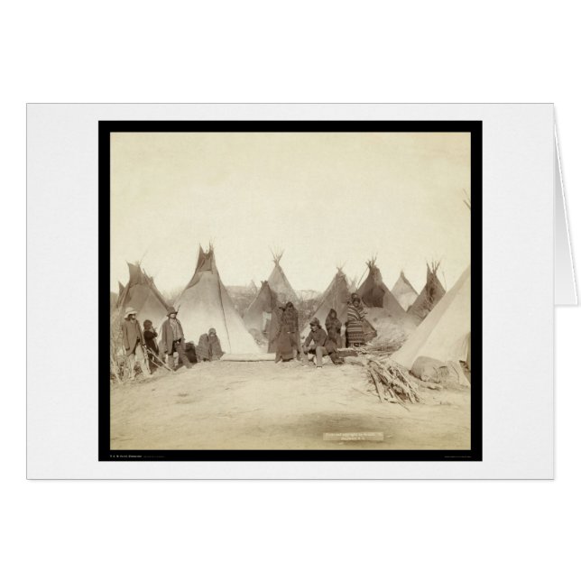 Miniconjou Indian Tipi Camp SD 1891 (Voorkant Horizontaal)