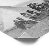 Miniconjou Indians buiten Tipis Foto Poster (Hoek)