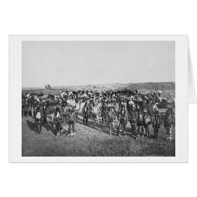 Miniconjou met witte soldaten (Voorkant Horizontaal)