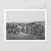 Miniconjou met witte soldaten briefkaart (Voorkant)