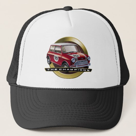 MiniCooper S red Trucker Pet (Voorkant)